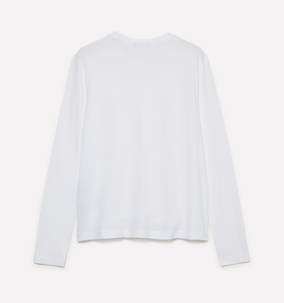 White long sleeve t-shirt - women's long sleeve t-shirts - White | Sisley image number 2